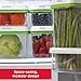 Rubbermaid FreshWorks Produce Saver, Medium and Large Storage Containers, With Lids, 8-Piece Set