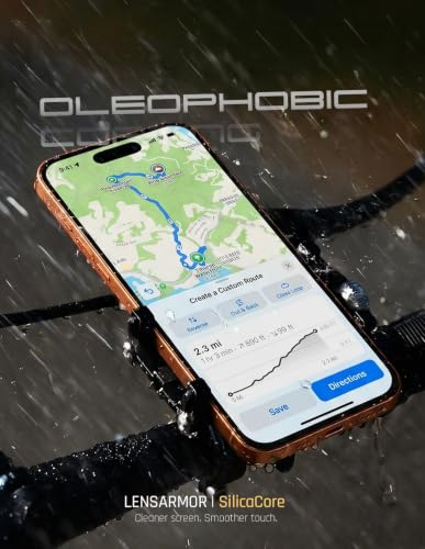 Image of Lensarmor Compatible with iPhone 17 Pro Max Borderless Tempered Glass Screen Protector, 0.33 mm Premium 300 CC Glass, Clear Full View Display, Speaker Dust Grill, Case Friendly