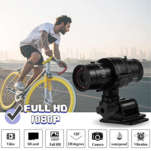 Diyeeni Action Camera, 1080P Full HD Waterproof Bike Car Camera with Mic, Mini Portable Video Camera - Image 2