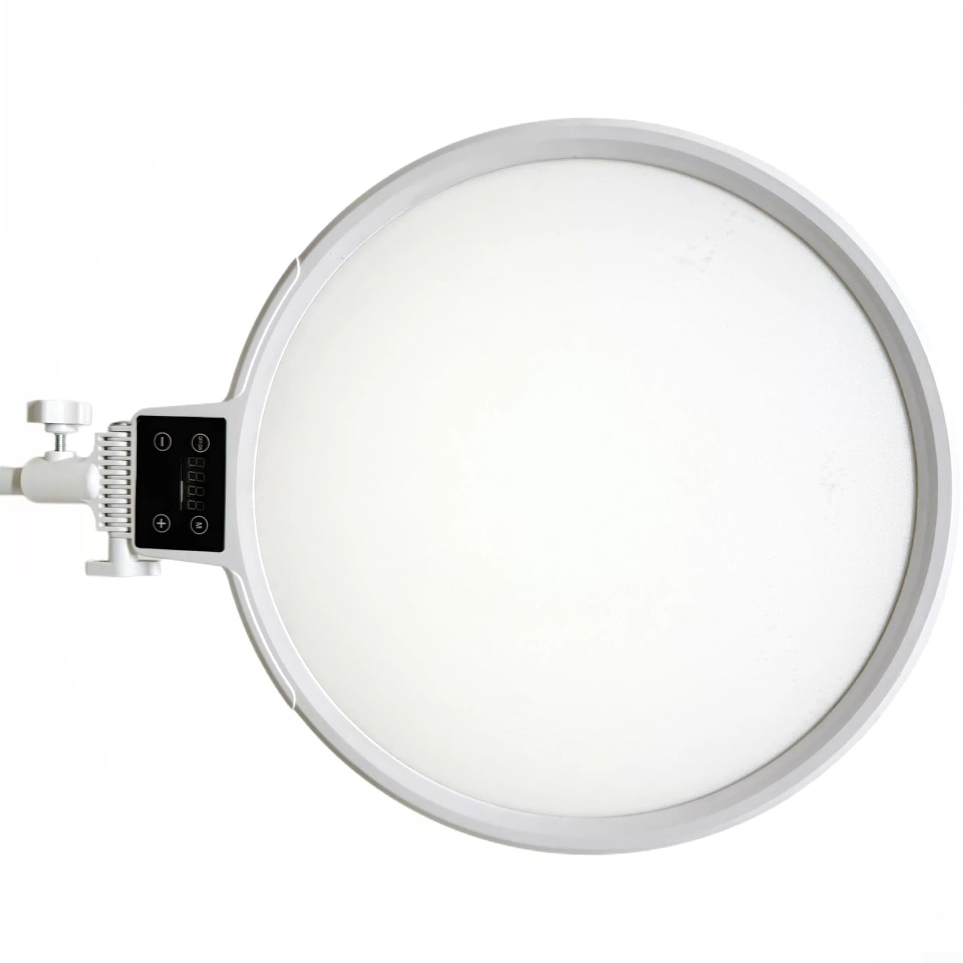 LED per luce ad anello, luce di riempimento morbida dimmerabile con display HD, angolo regolabile per fotografia, registrazione video, streaming live (bianco B)