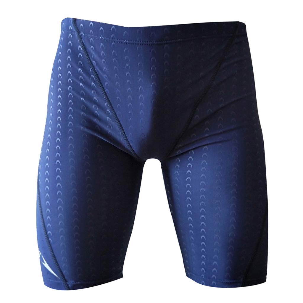 Generic Jammer Bañador para hombre, bañador largo de secado rápido, bañador largo hasta la rodilla, bañador para natación, compresión y competición