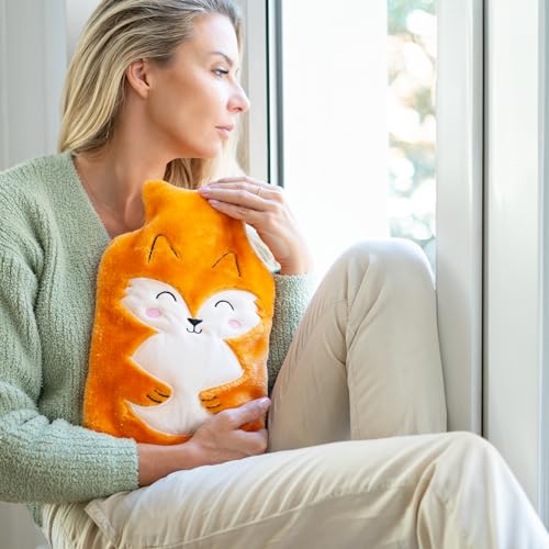 soxo Lustige Wärmflasche Mit Bezug Geschenk Für Frauen Männer Geschenke Lustig Wärmeflasche Fuchs