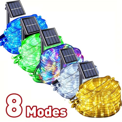 Guirnalda solar exterior 200 LED impermeable con 8 modos de iluminación 2