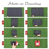 FIDWALL Outdoor wasserdichte Haustierdecke, entfaltet 110 x 70 cm, faltet sich zu einer extra kleinen (7x9x4 cm) Haustier-Reisematte, aus Nylon, tragbare Campingdecke für Haustiere unterwegs, mit Kotb