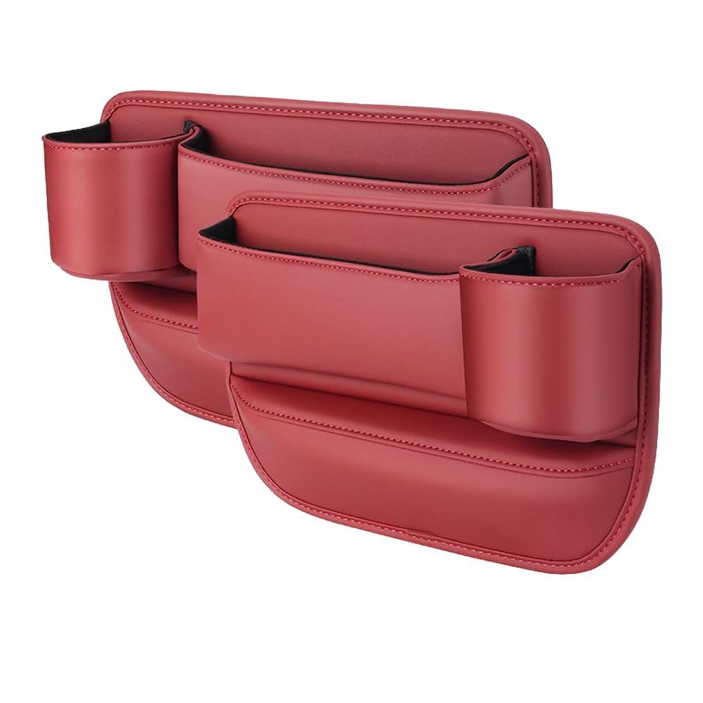 YDSTNiu 2 Pcs Car Seat Gap Filler for Peugeot 108 5-Türer I 2014-2022, Console Organiser Box Side Storage Pocket Catcher Holder Crevice Bin Auto Slit Case Caddy,C