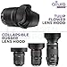58MM Complete Lens Filter Accessory Kit (UV, CPL, ND4, ND2, ND4, ND8 and Macro Lens Set) for Canon EOS 70D 77D 80D 90D Rebel T8i T7 T7i T6i T6s T6 SL2 SL3 DSLR Cameras