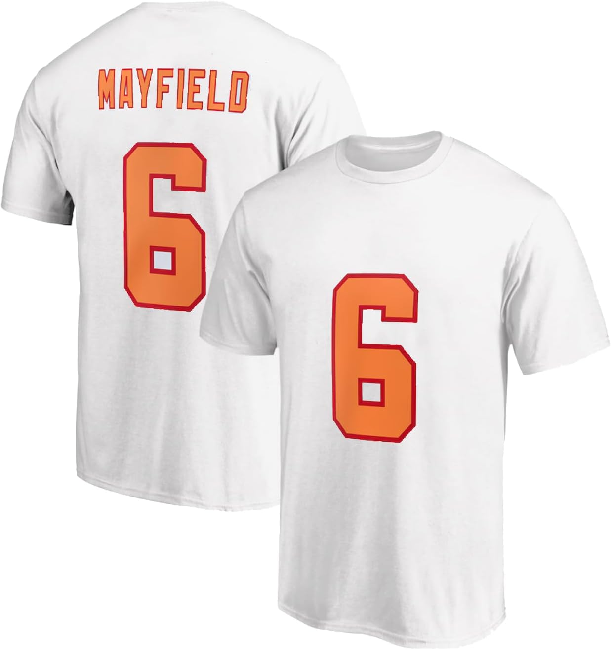 Baker Mayfield Tampa Bay Football T-Shirt Cotton Jersey #6 Florida