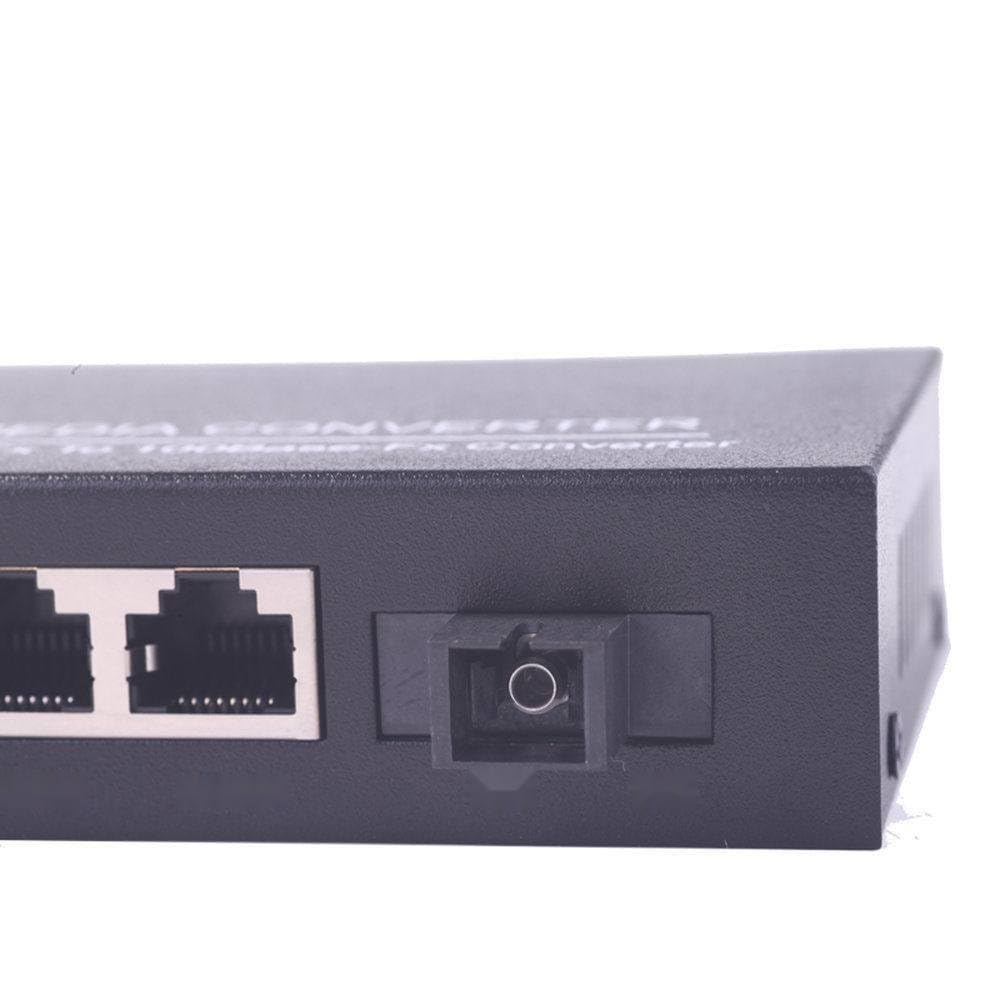 1 coppia 4 canali monomodale convertitore fibra singola ricetrasmettitore ottico 4 porte Ethernet RJ-45 1 SC 10/100M Network Modem