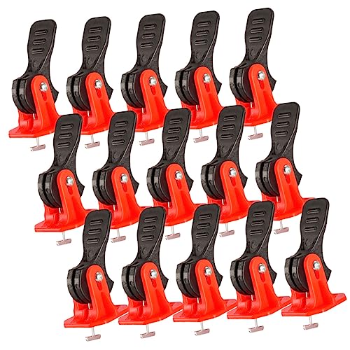 WHAMVOX 50pcs T-Shape Tile Leveling System with Replaceable Pins Floor and Wall Tile Leveler Tool Kit Self-Leveling Spacers for Flooring and Grout Installation