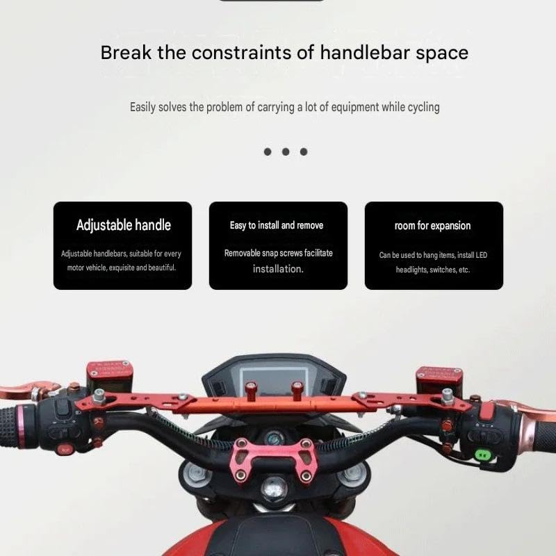 Reforzo manillar moto para eliminar vibraciones en BMW R1250 GS 4