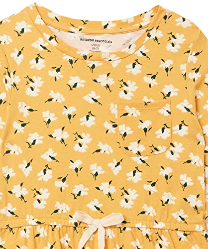 Amazon Essentials Girls and Toddlers' Long-Sleeve Elastic Waist T-Shirt Dress3