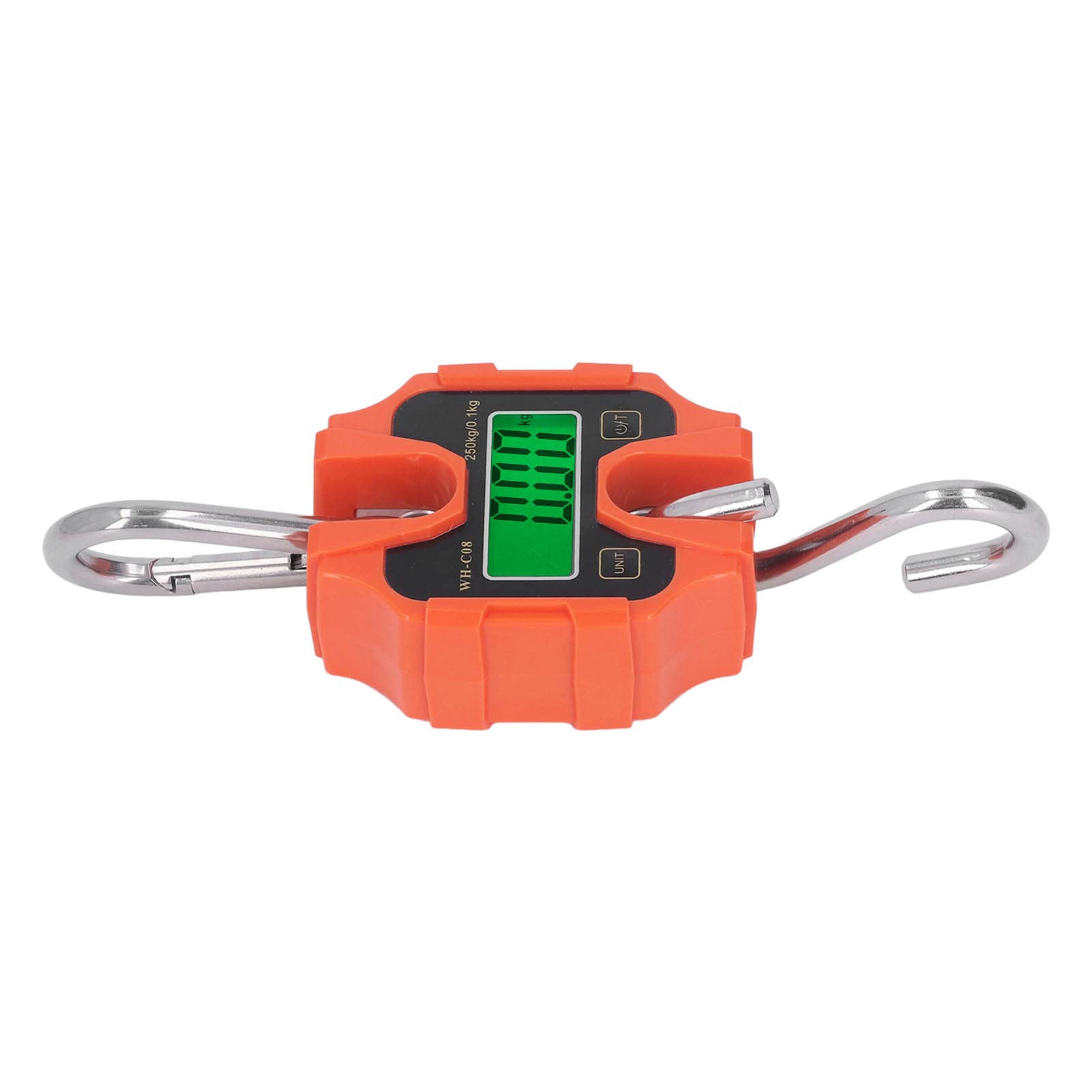 Mini Báscula de Grúa Digital, Báscula Colgante Portátil de Alcance de 250 Kg con Pantalla LCD Desmontable y Retroiluminación LED, para Pesca, Caza, Viajes, Pesaje Industrial