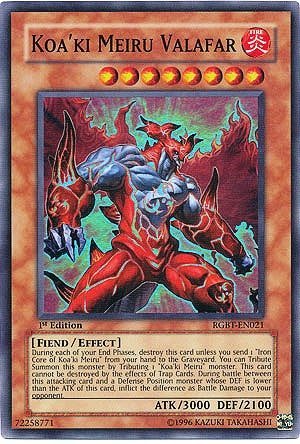 yugioh koa ki meiru cards Amazon.com: Yu-Gi-Oh! - Koa'ki Meiru Valafar (RGBT-EN021) - Raging Battle -  1st Edition