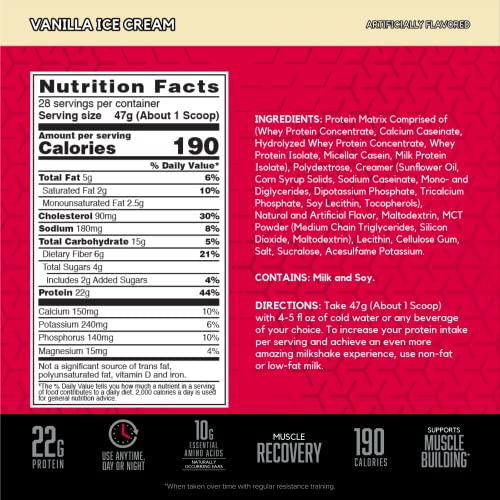 BSN SYNTHA-6 Whey Protein Powder, Vanilla Milk Isolate Protein Powder with Micellar Casein, Ice Cream, 28 Servings (Package May Vary) - Image 4