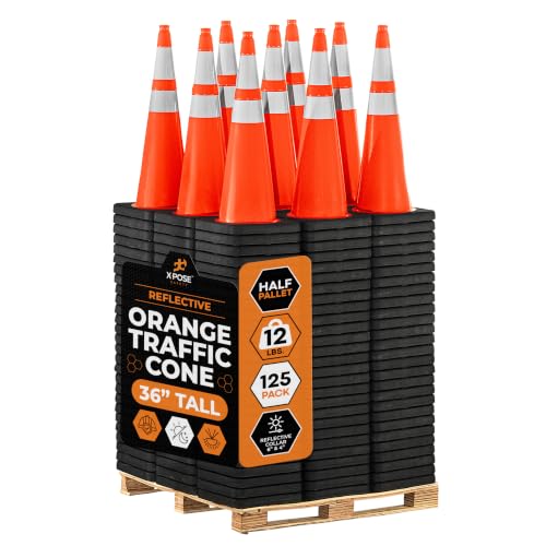 Image of Xpose Safety 36 Inch Orange Traffic Cones