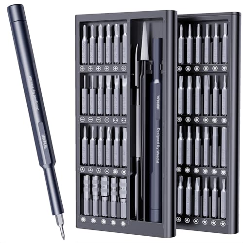 Image of Wesdut 50-in-1 Small Screwdriver Set, [Super Durable & Strong Magnetic] Tiny Torx Screwdriver Fits All Ring Doorbell, Precision Magnetic Mini Repair Tool Kit for Watch, Laptop, Eyeglass, Screw Driver