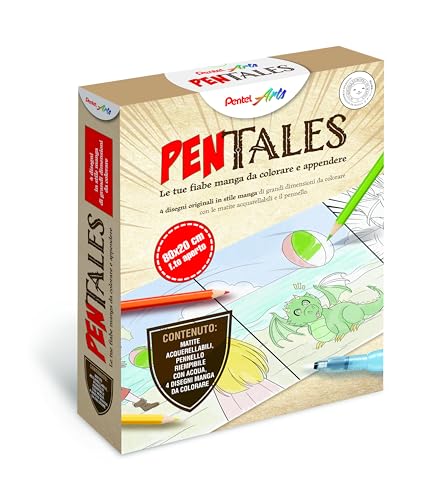 Pentel Pentales fiabe manga da colorare e appendere