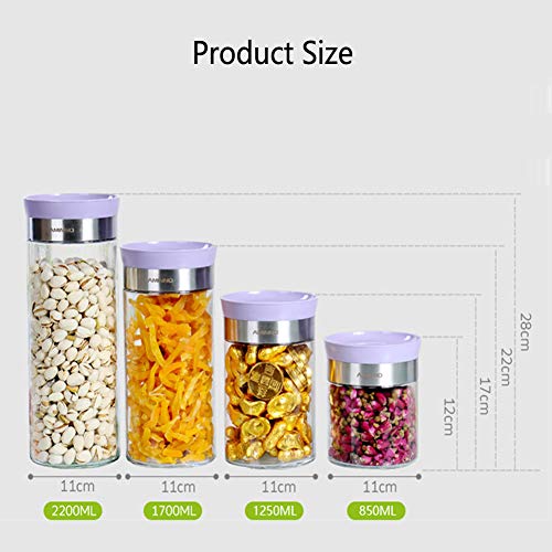 Boîte alimentaire hermétique violette pour céréales et stockage sec - 7