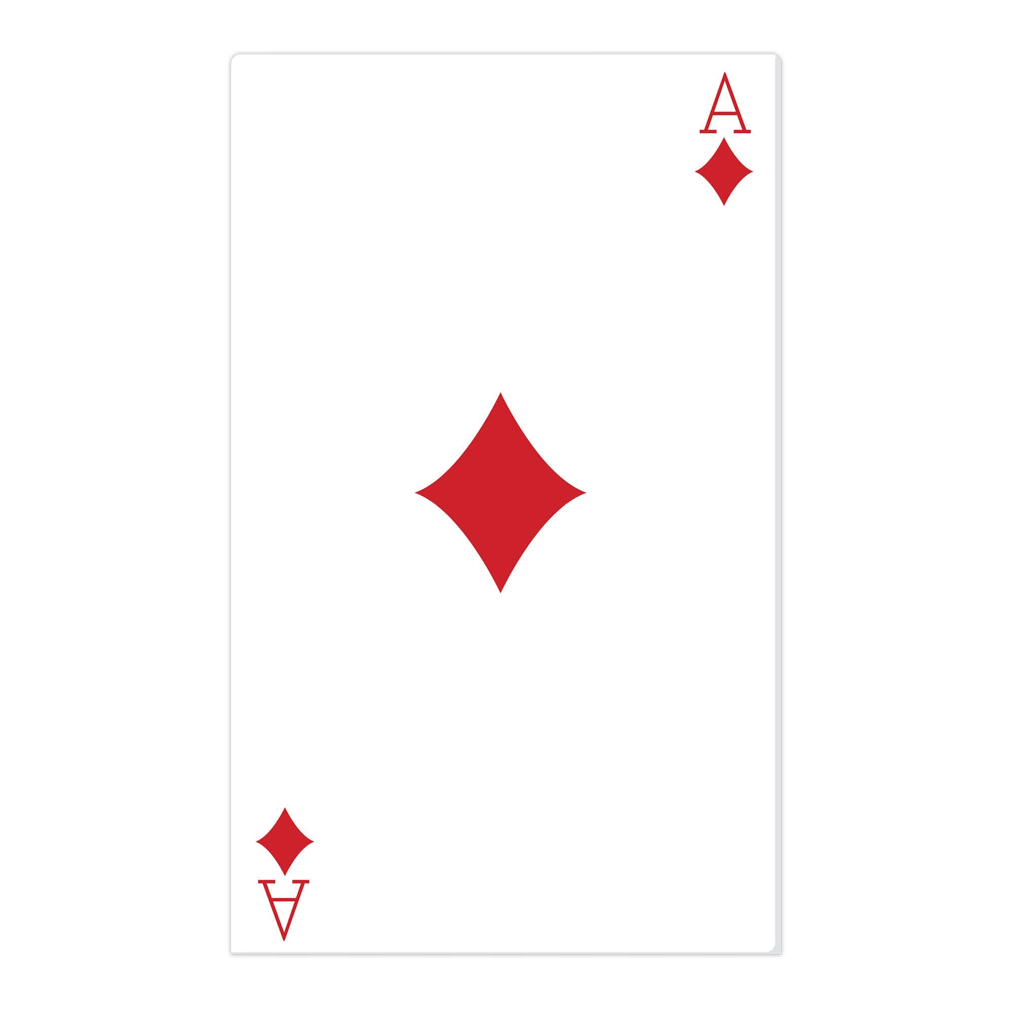 Star Cutouts Cut Out of Ace of Diamonds