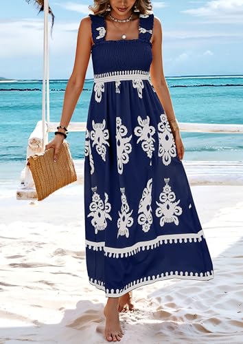 Image of PRETTYGARDEN Women's Sleveless Boho Maxi Dress