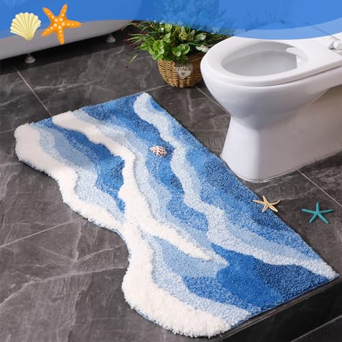 Tapete Ocean Waves Blue Ocean 47 x 24 pulgadas miniatura 4