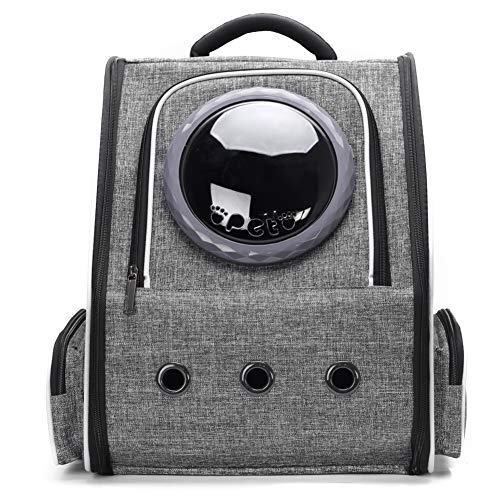 Imyth Mochila expandible para gatos  piel sintética y tela