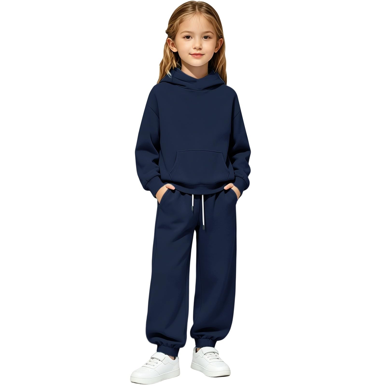Kinder Hoodie Jogger 2-teiliges Set Casual Trainingsanzug
