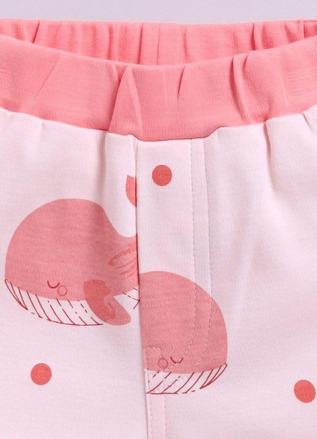 Image of Baby Girls 100% Cotton Printed Half Sleeve T-shirt & Short Summer Clothing Sets (Pack Of 2)