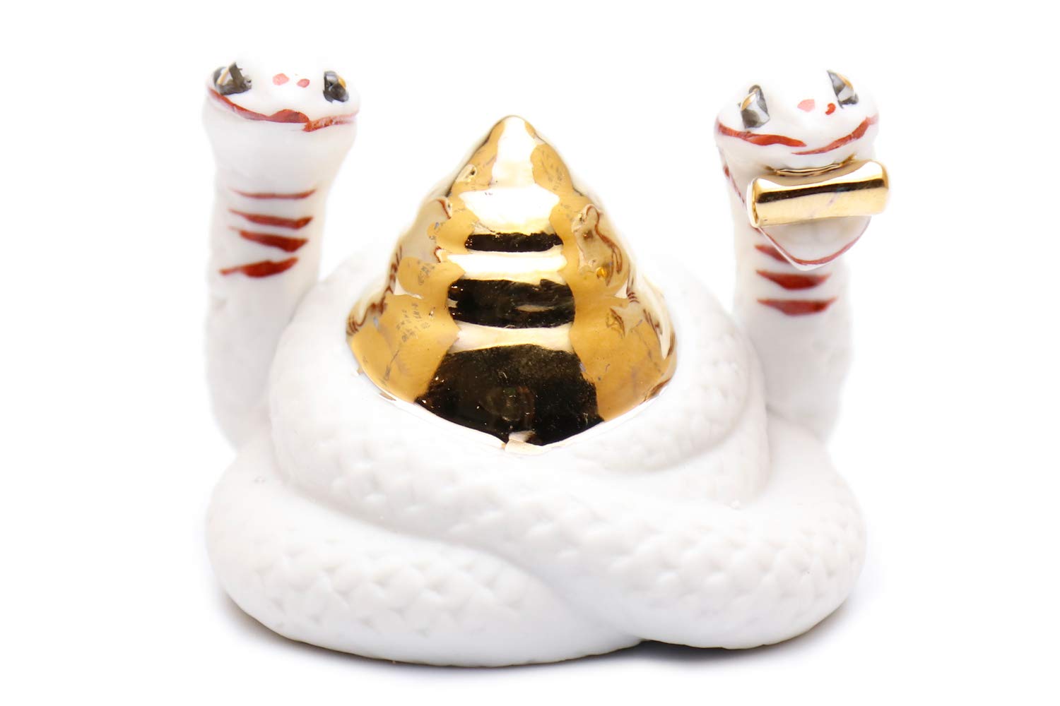 【極美品】ホワイトスネイク　限定Box 'O' Snakes Amazon.com: Yamako Shinto Ceramic Ornament White Snakes, 2.2H-Inch