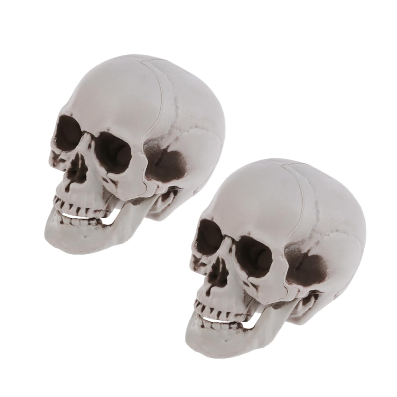 Toyvian 2 Juegos de Esqueletos de Halloween Decoración de Calaveras de Plástico para Halloween Accesorios de Fiesta 4 Piezas