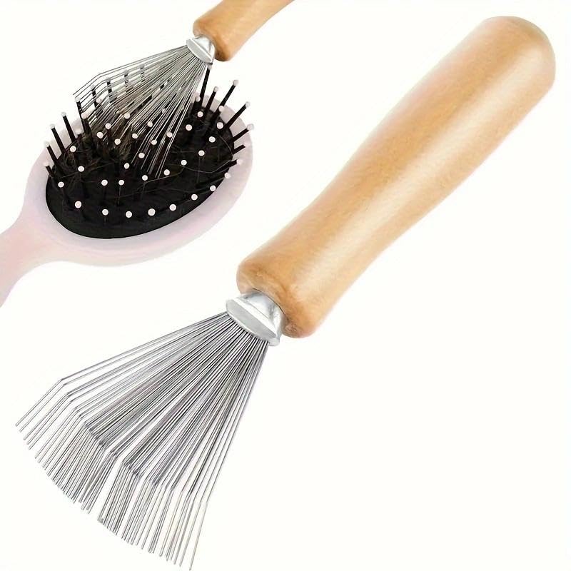 1 pinza de limpieza de peine, cepillo de limpieza con cojín de aire, herramienta para limpiar el cabello, herramienta de limpieza de cepillo - 1