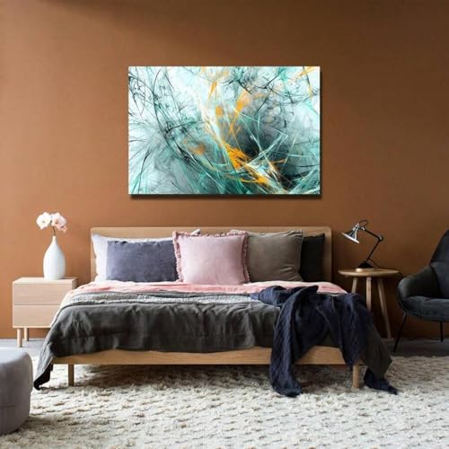 Tableau abstrait marbre vert XINBAO habillage grand mur vide - 3