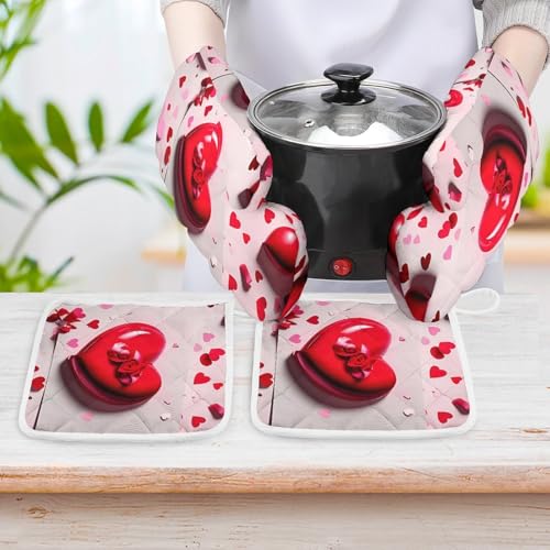 Gants de cuisine anti-chaleur et maniques imprimées pour manipuler vos plats de cuisson - 7