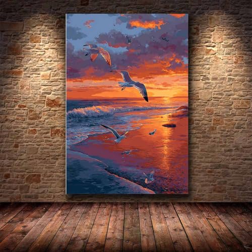 Impression sur toile paysage de plage décoration murale studio - 4