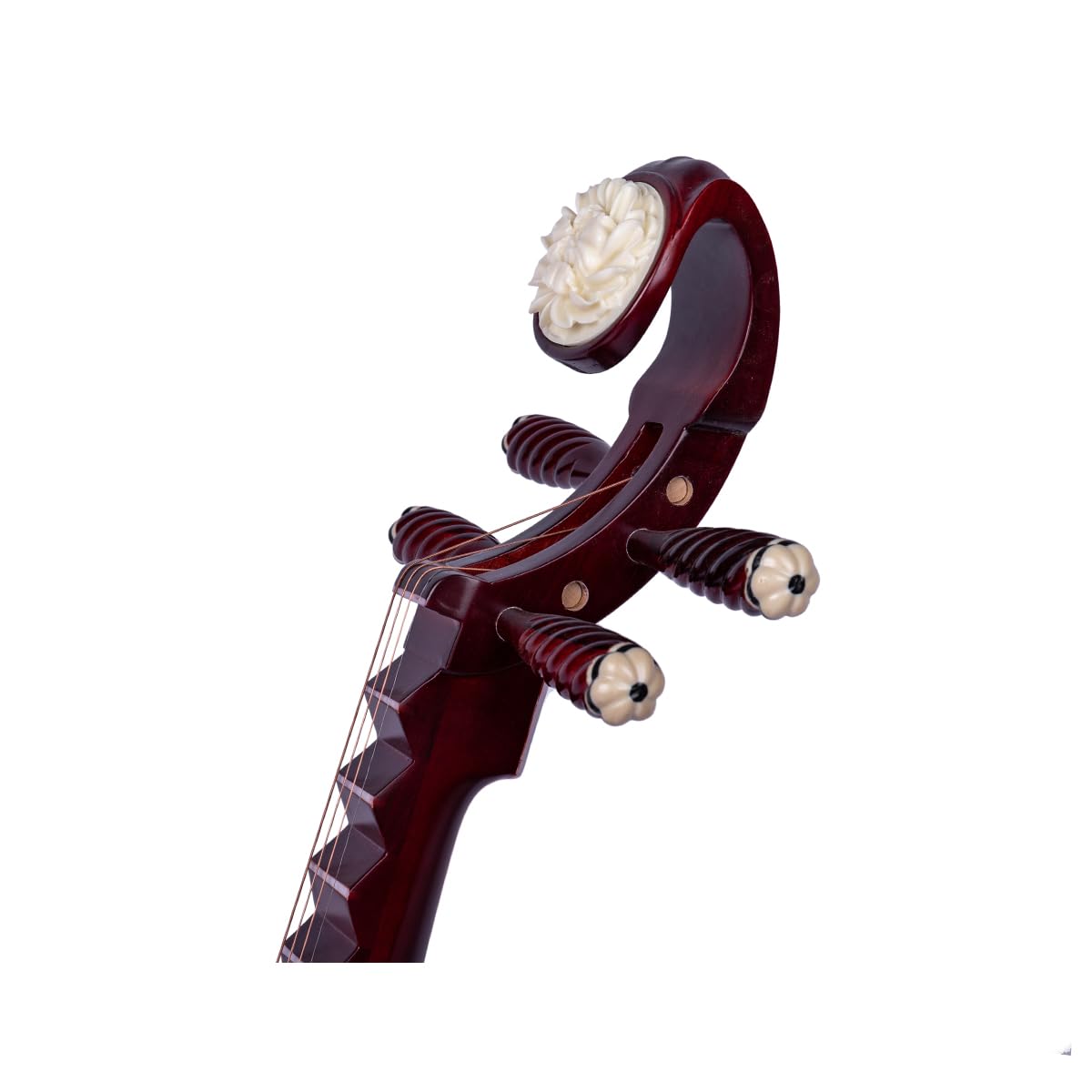 MUYIYANG Selected Hardwood Chinese Lute Pipa Instrument, Set for Beginner,Chinese National Traditional Stringed Instrument - Image 8