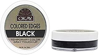 Okay Colored Edges No Flaking All Day Hold, Black, 1 Oz