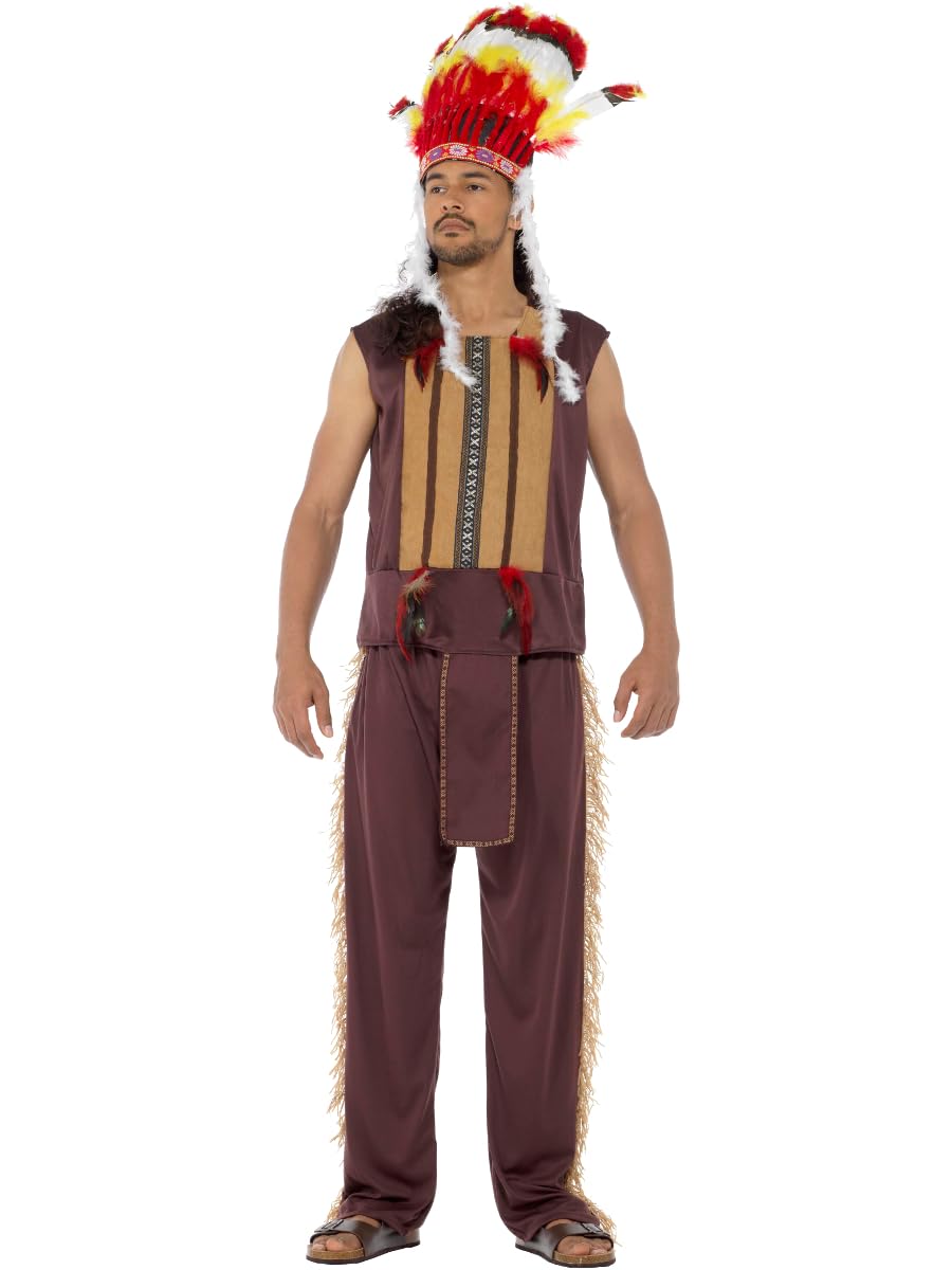REDSUN - KARNIVAL COSTUMES Disfraz de tribu indio para hombre