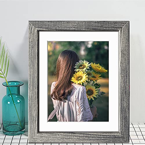 Edenseelake 8X10 Picture Frame Set Of 4, Rustic Wood Photo Frame For Tabletop Or Wall Decoration, Grey #TOP3