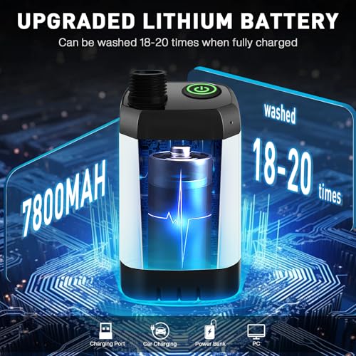 Image of 7800mAh Upgrade Portable Camping Shower with Digital Display & Temperature