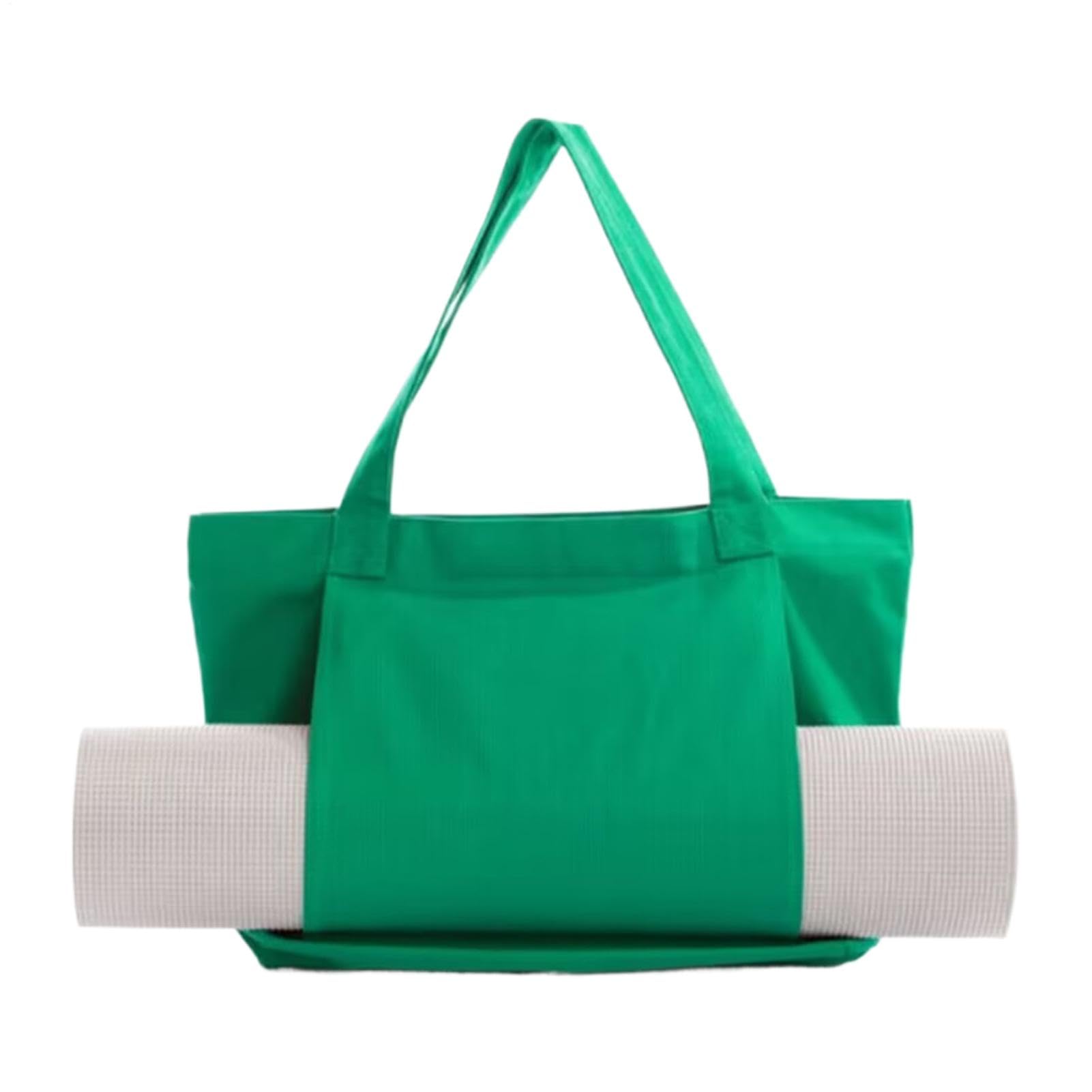 Bolsa multifuncional para mujer con lona impermeable para esterilla de yoga 8