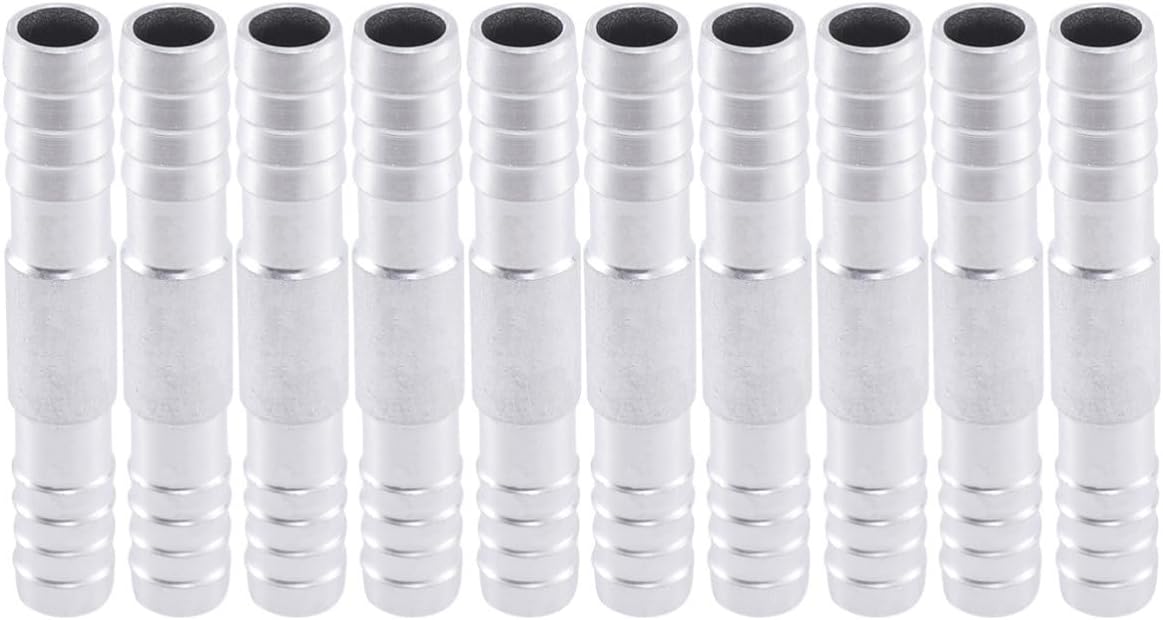 10pcs Aluminum Alloy Fuel Line Quick Disconnect Tool Kit for Separating Automotive Hose and Heater Hose, Easy to Install Silver Connector for Air Conditioning Modification