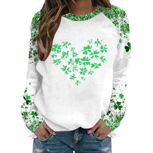 Generisch Sudadera de moda para mujer, diseño navideño, para uso diario, acogedores días de invierno (blanco, S)