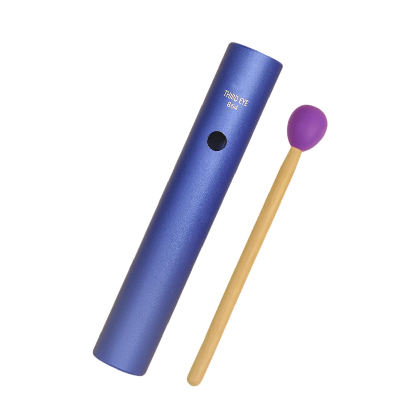 Colcolo Tube Wah en Alliage d'aluminium, Jouet Musical, Shaker, Instrument de Musique Professionnel, Instrument Guiro, Tube de Rythme éducatif pour Enfants, Indigo