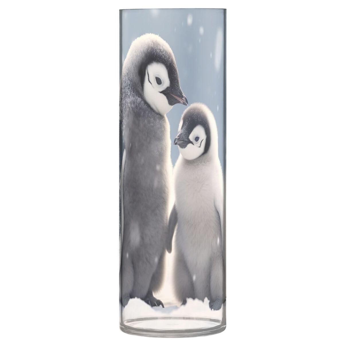 JUMBEAR Cute Penguin Vase for Flowerse -Halloween Clear Vase Rustic Home Décor for Modern Farmhouse, Ideal Shelf,Table & Entryway Decor