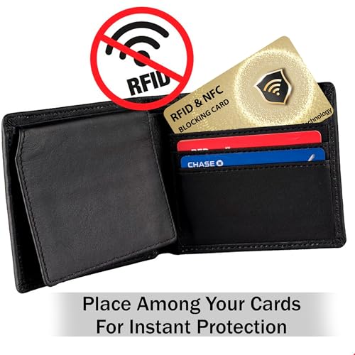 SaiTech IT RFID Blocking Cards Protect Your Entire Wallet, Purse, and Cards from NFC Contactless Theft Wallet for Men & Women - WG Golden (5 Pcs Golden)4