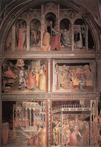 Affiche Mur Art Da Milano Décoration Murale Scènes de la Vierge Toile 60x90cm
