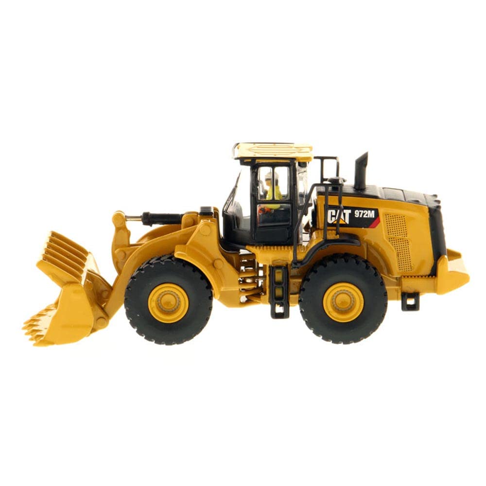 Diecast Masters 85949 - Caterpillar ładowarka rowerowa 972M, wierny w szczegółach pojazd budowlany H0 CAT w metalowym pudełku, skala 1:87, ok. 10,3 x 3,7 x 4,2 cm