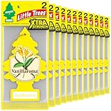 LITTLE TREES Air Fresheners Car Air Freshener. Xtra Strength Provides Long-Lasting Scent for Auto or Home. Extra Boost of Fragrance. Vanillaroma, 24 Air Fresheners