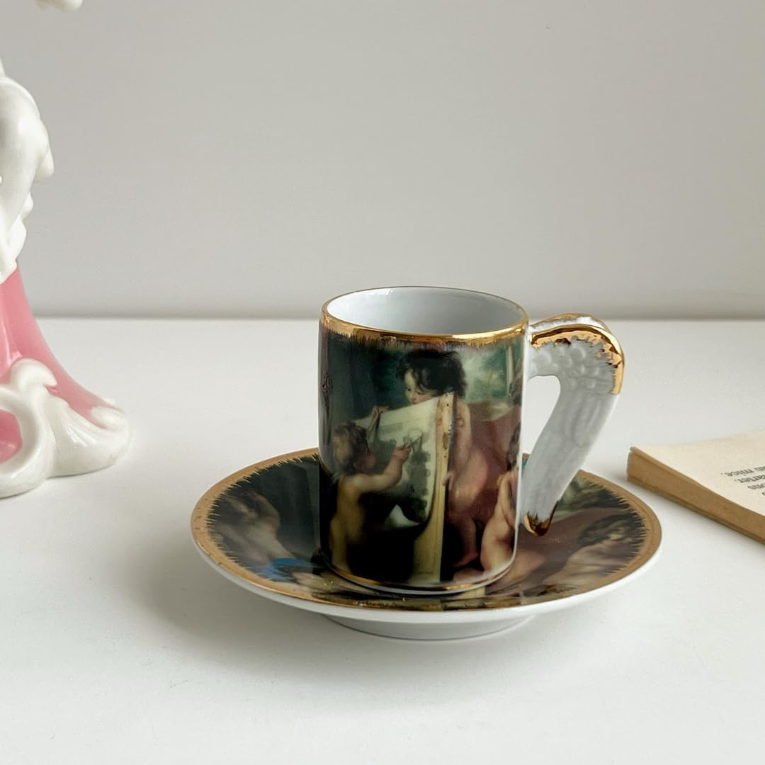 Amazon | 天使 カップ＆ソーサー2客セット ミニティーセット | ノー