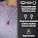 Mag & Pierce 18K White Gold Gummy Bear Pendant - Teddy Bear Charm Zirconia Necklaces, Bracelets, Chains, Keychains - Goldbear Jewelry Women, Men, Gifts - Fuchsia